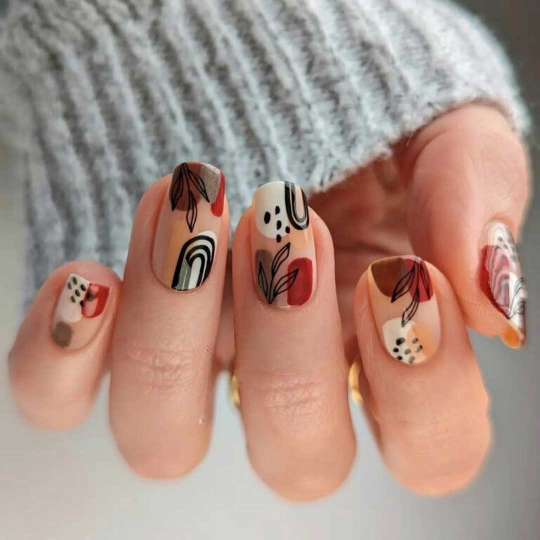 Short Boho Nails